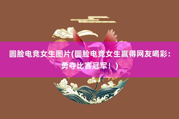 圆脸电竞女生图片(圆脸电竞女生赢得网友喝彩：勇夺比赛冠军！)