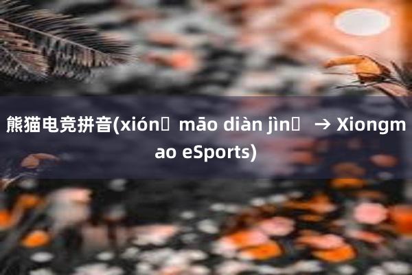 熊猫电竞拼音(xiónɡmāo diàn jìnɡ → Xiongmao eSports)