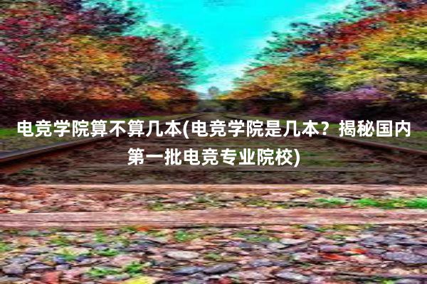 电竞学院算不算几本(电竞学院是几本？揭秘国内第一批电竞专业院校)